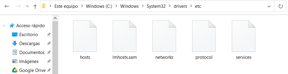 Drivers en Windows.