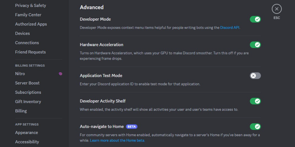 Ajustes avanzados en Discord