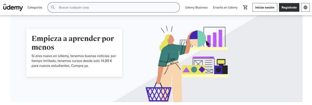 Plataforma de educaci&oacute;n Udemy