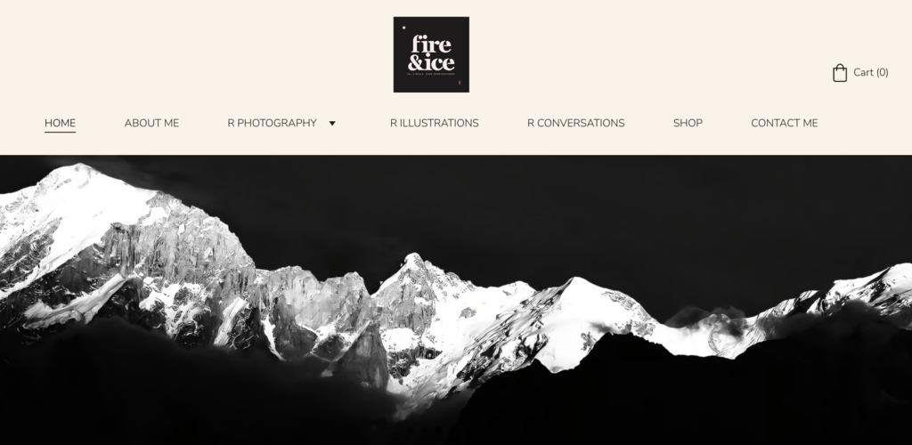 Ejemplo de p&aacute;gina web profesional Fire and Ice