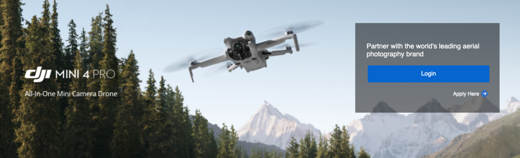 Sitio web de DJI