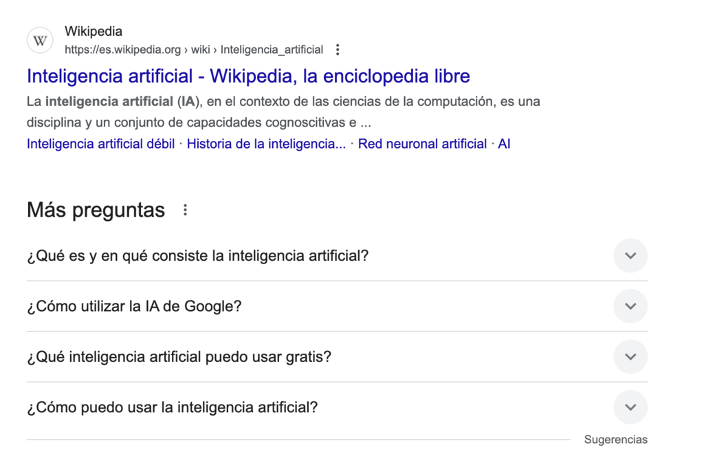 B&uacute;squeda en Google