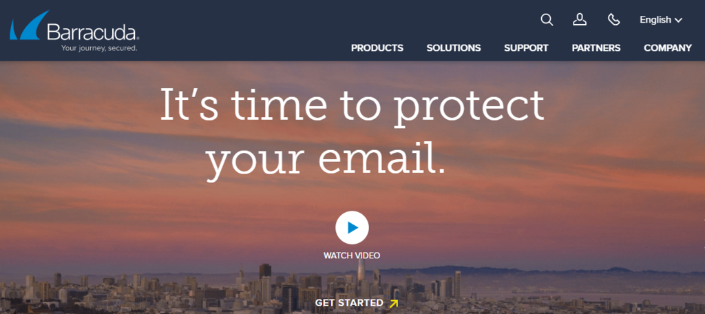 Página de inicio de Barracuda