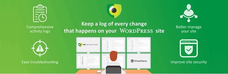 Imagen de la página de descarga del plugin WP Activity Log