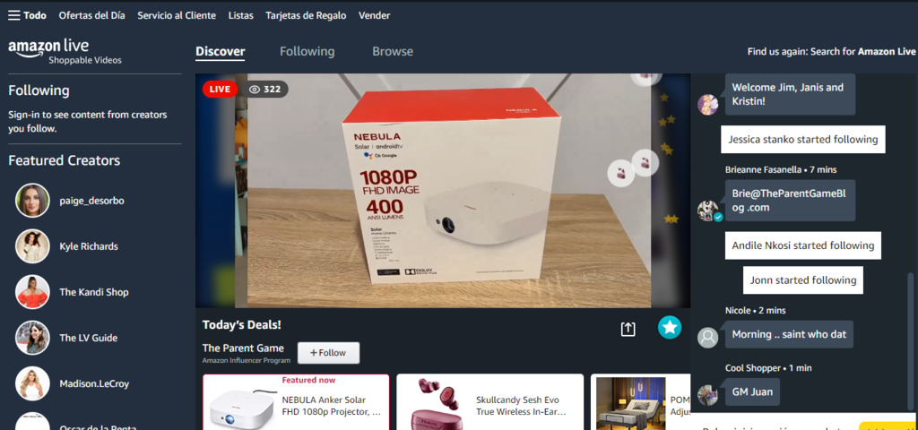 Amazon Live