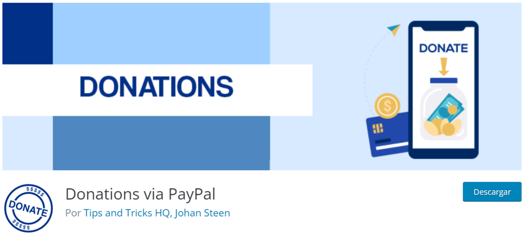 Plugin de WordPress para el botón de donaciones de PayPal