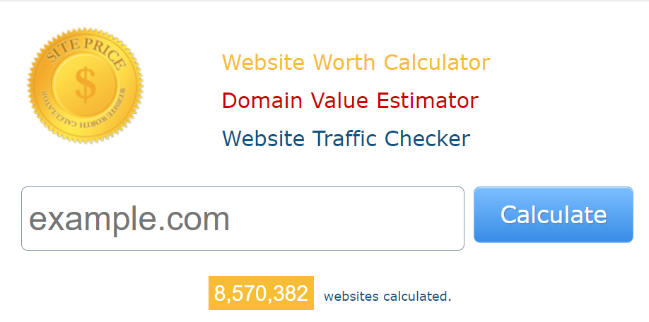 Página de inicio de Site Price