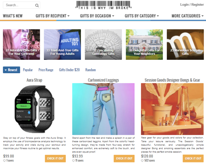 Sitio web ThisIsWhyImBroke