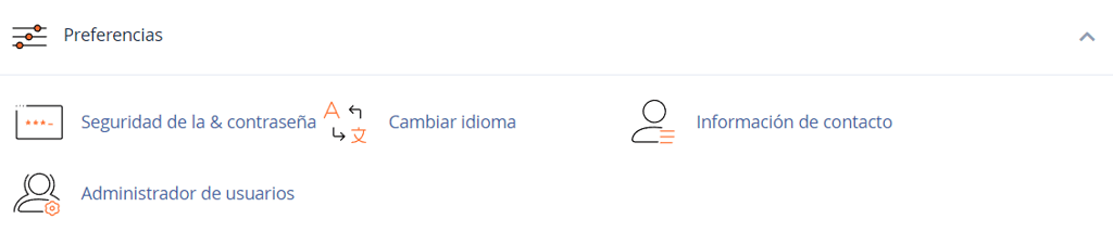 Personalización de cPanel y características de preferencia