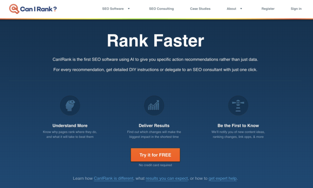 Sitio web de CanIRank
