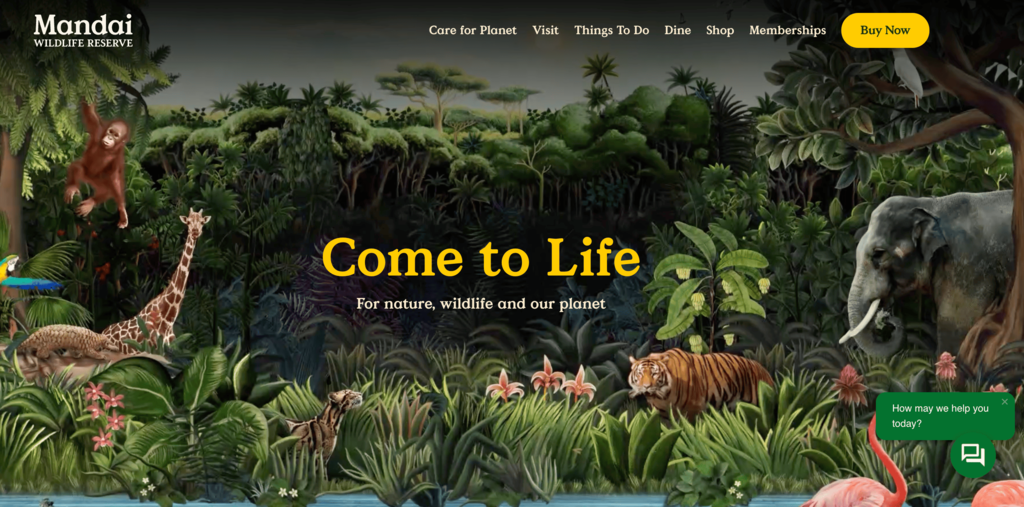Sitio web de Mandai