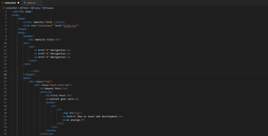 Código HTML