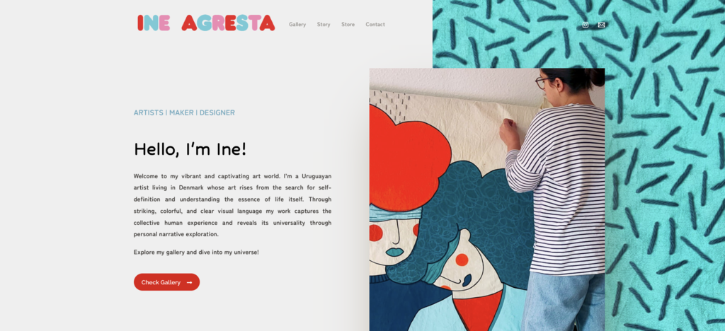 Sitio web de Ine Agresta