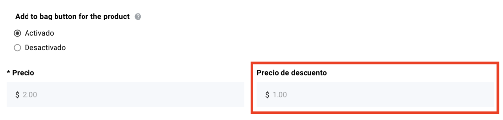 Secci&oacute;n de Precio de descuento del Creador web de Hostinger