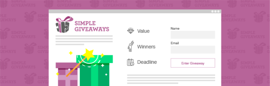 Plugin Simple Giveaways 