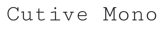 Fuente HTML Monospace