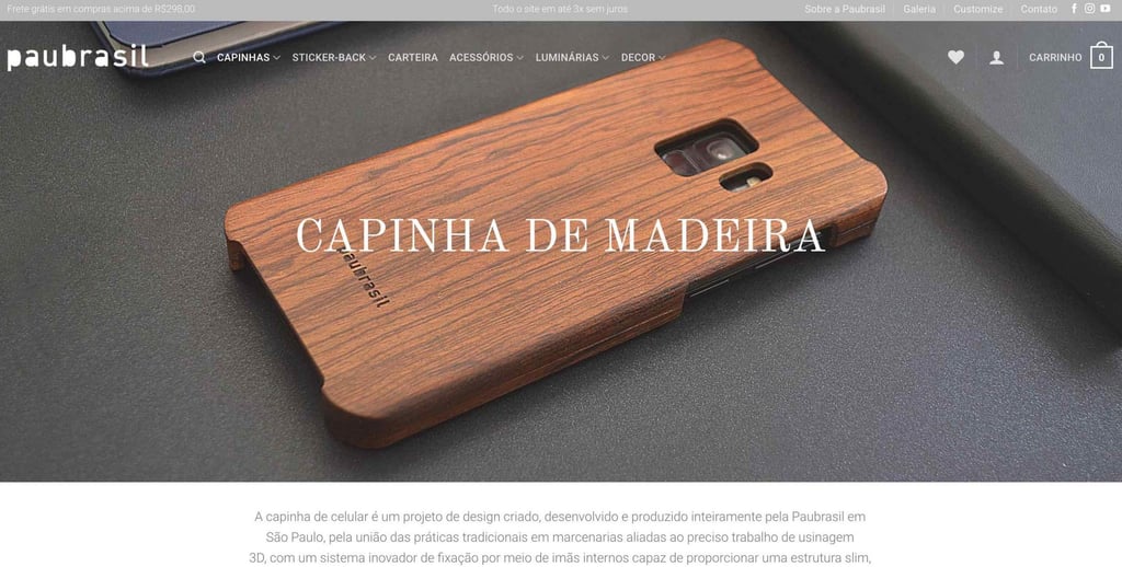 Paubrasil website view