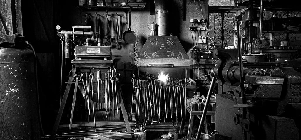 Owen's workshop.