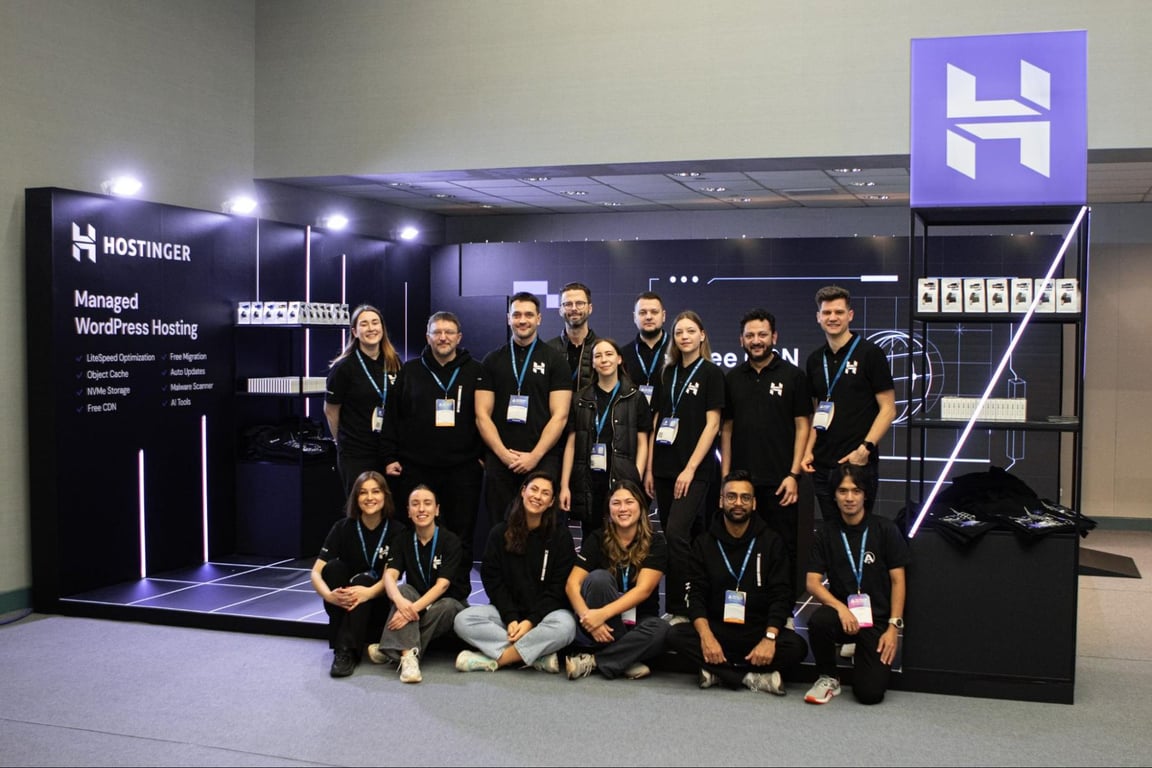 Hostinger booth in WordCamp Asia