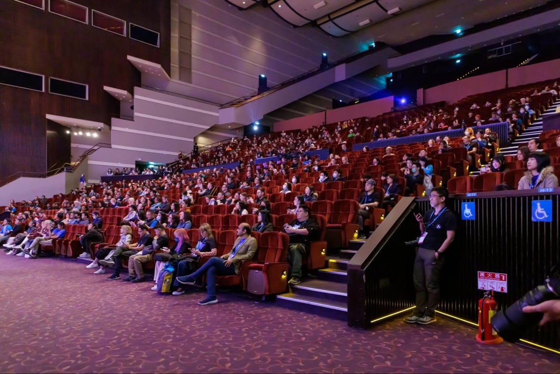 The atmosphere of WordCamp asia hall