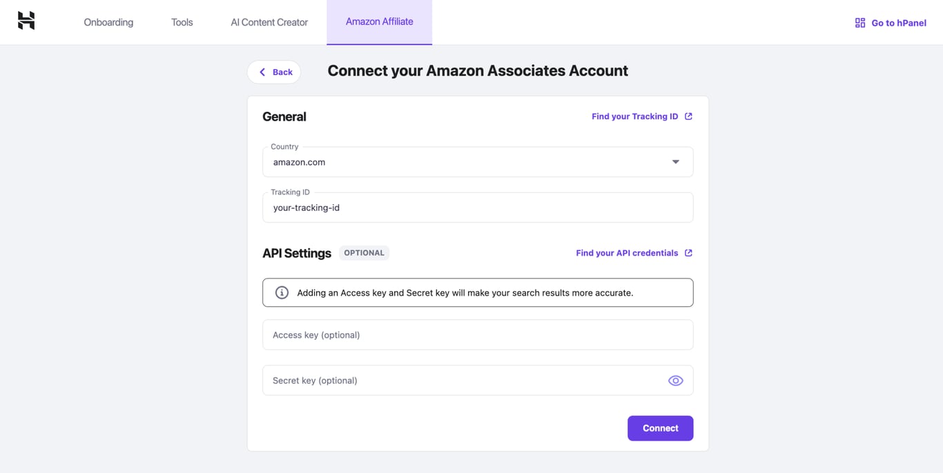 Amazon Affiliate Connector plugin no longer requires an Amazon API key.