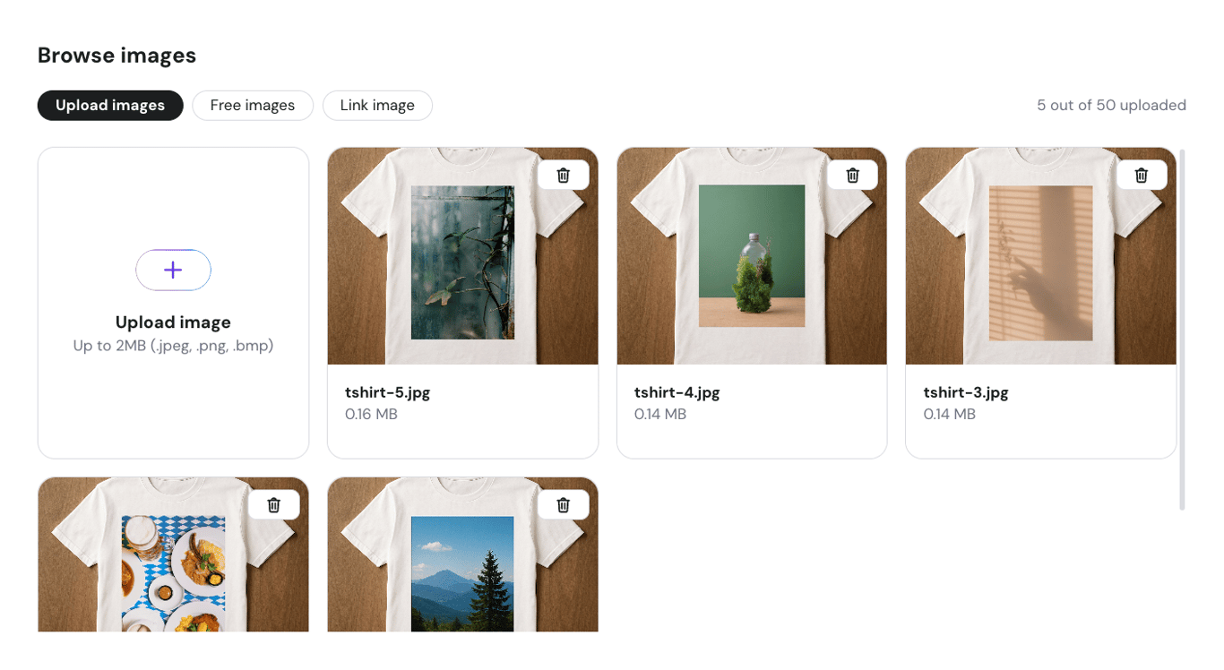 Media library in Hostinger Reach.