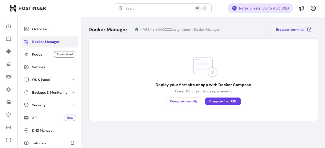 VPS Docker manager.