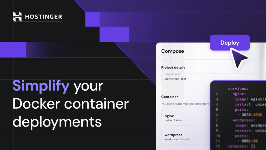 Docker manager: Launch any app on your VPS in a couple of clicks