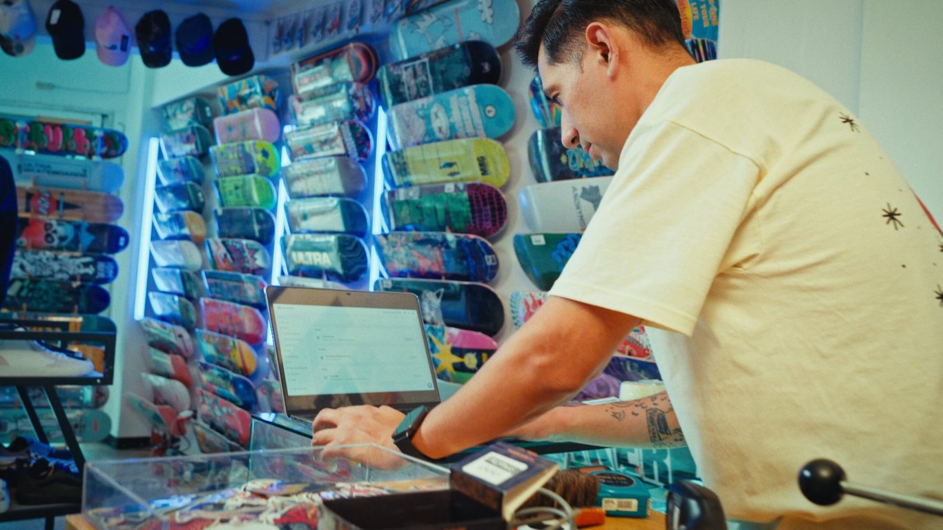 Suburbio's owner Mario managing their eCommerce site