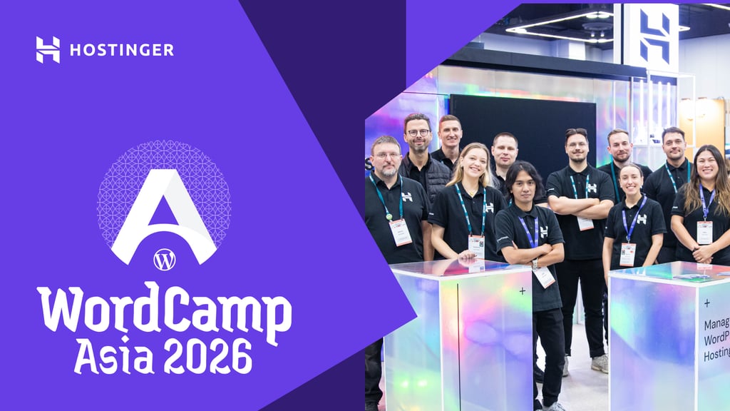 Meet Hostinger at WordCamp Asia 2026