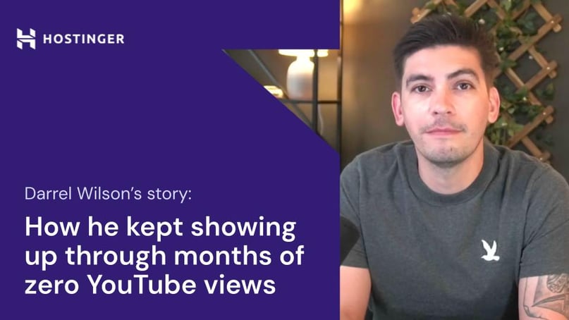Six months, zero views: How Darrel Wilson kept showing up until it paid off