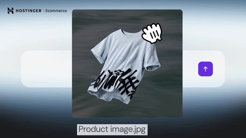 Hostinger Ecommerce AI product generator illustration