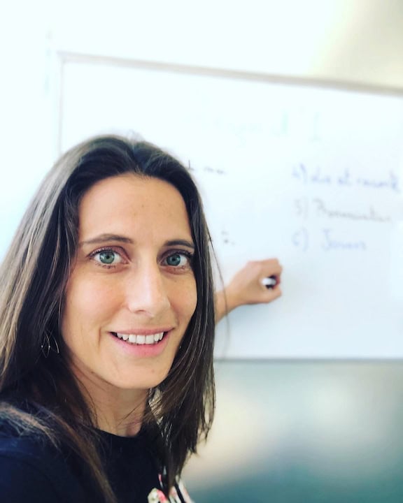 Estelle Materne while teaching
