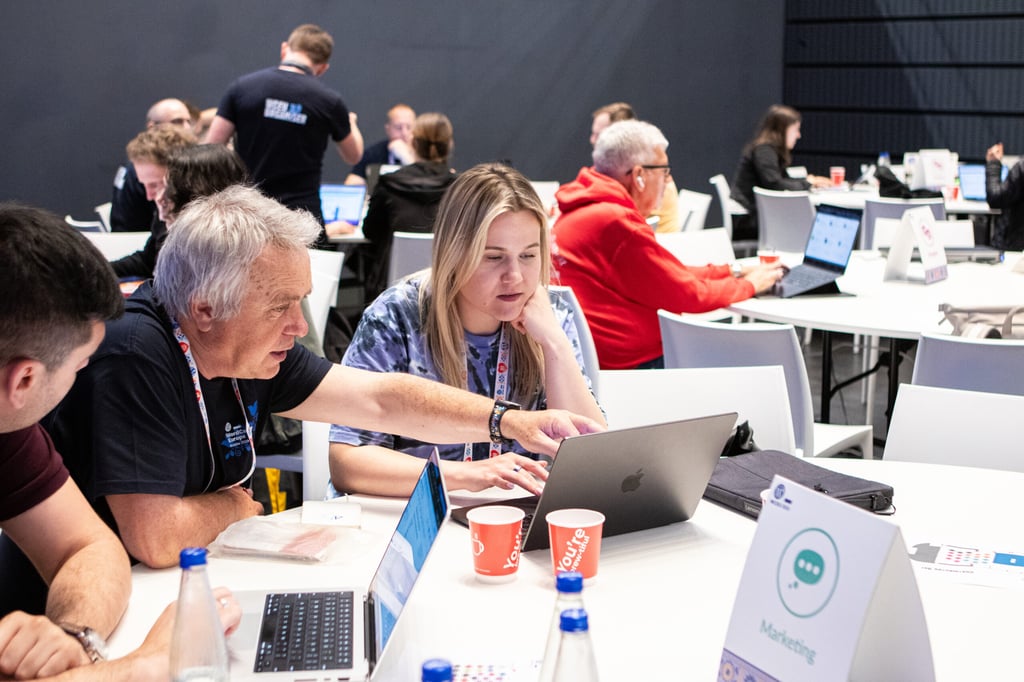 Hostinger team on Contributor Day during WordCamp