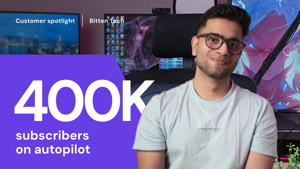 Bitten Tech: 400,000 subscribers, one person, and an operation that runs itself