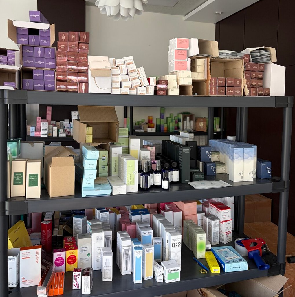 La'Oda's skin care inventory