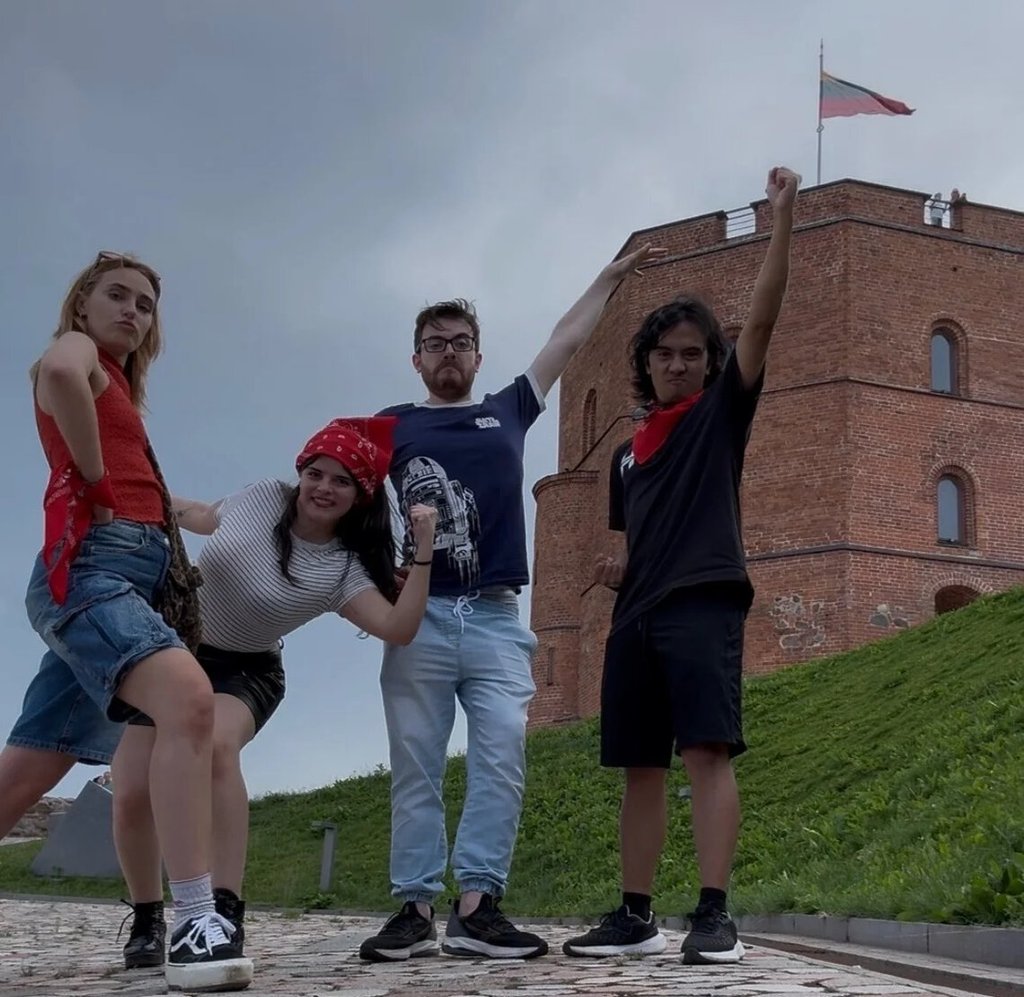 Red team at the Gediminas Tower