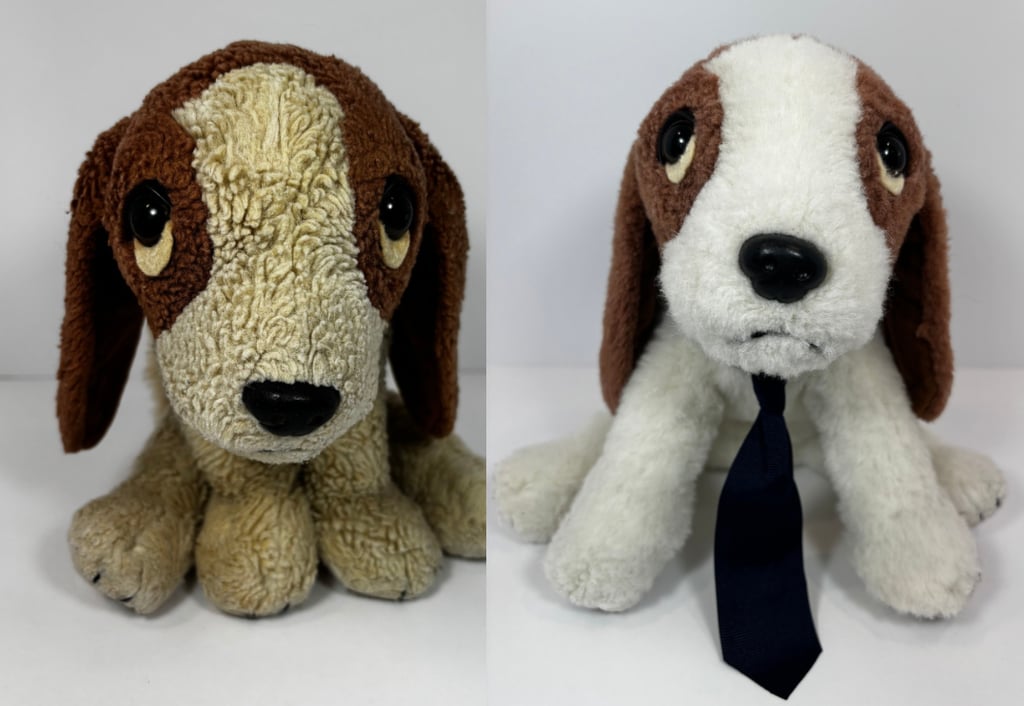 A before and following spa image of a plushie