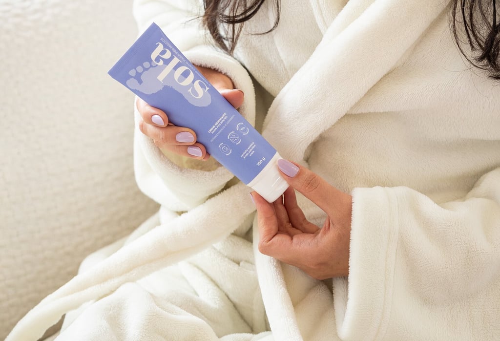 A tube of Sola Cosmetics' foot cream