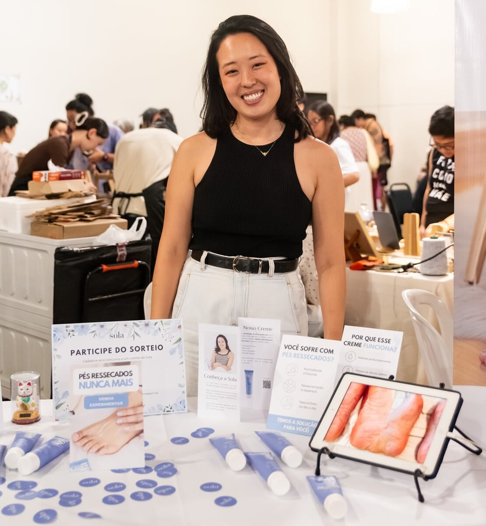 Sola Cosmetics' booth in an offline event