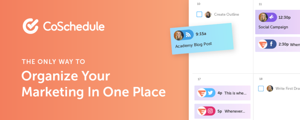 Plugin de gestión de proyectos CoSchedule