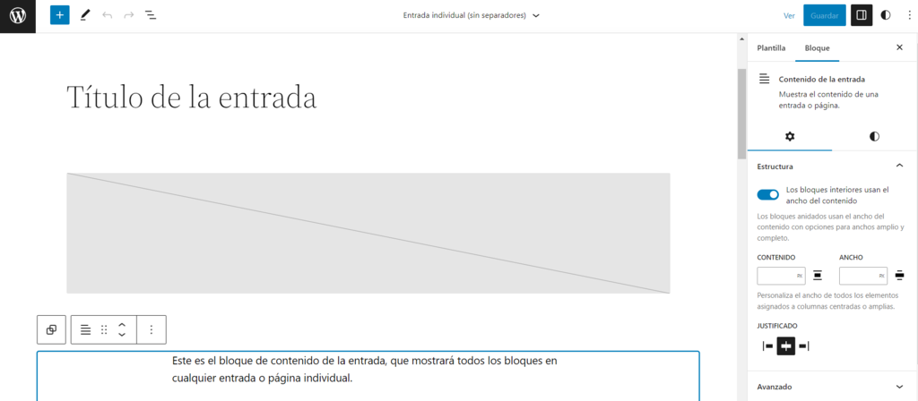 Modo de edici&oacute;n completa del sitio de WordPress,