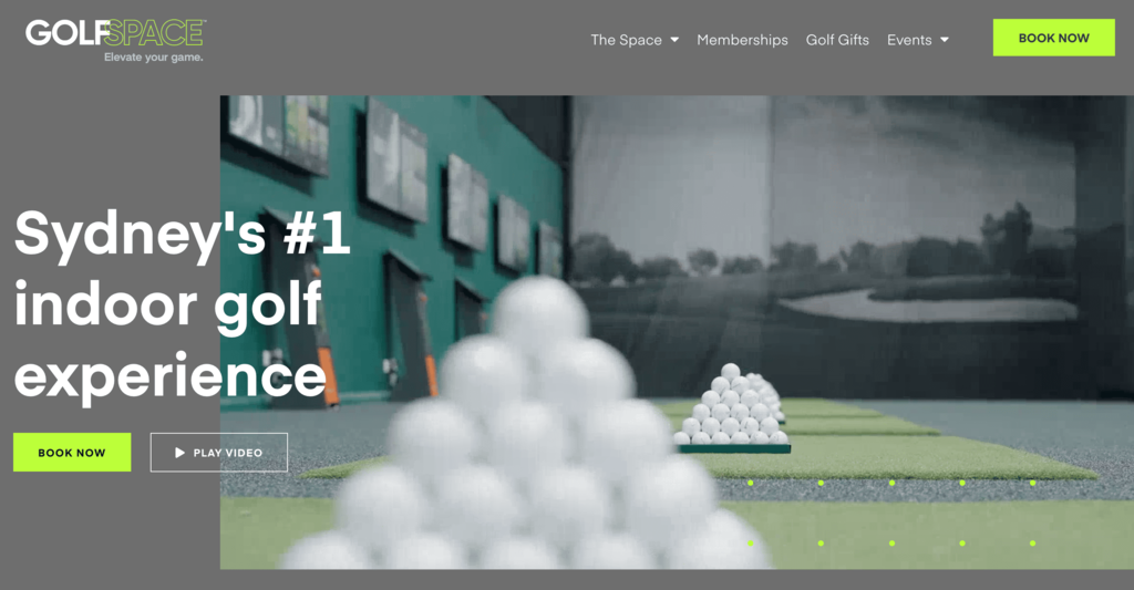 P&aacute;gina web de GolfSpace