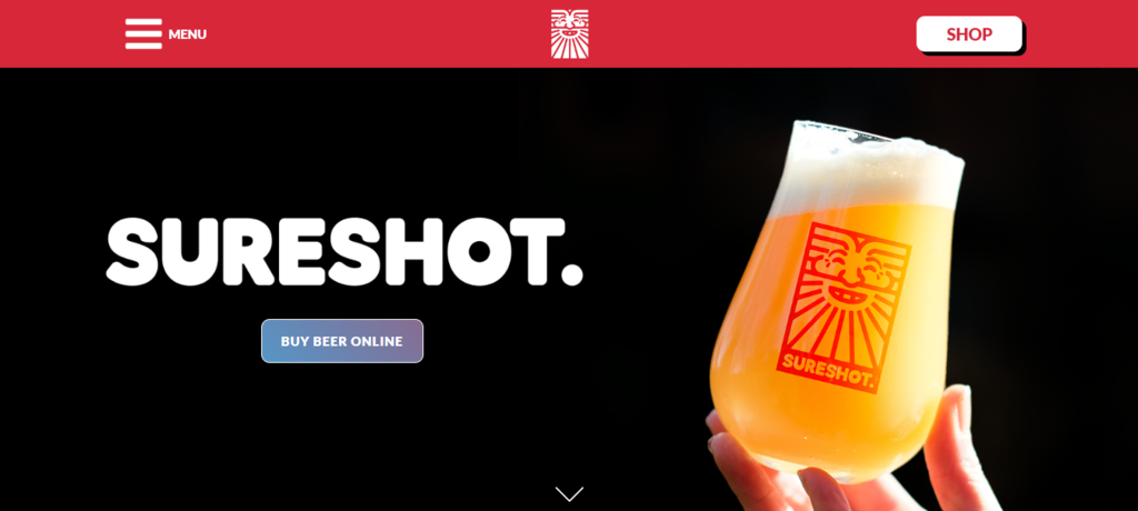 P&aacute;gina principal de Sureshot Brewing