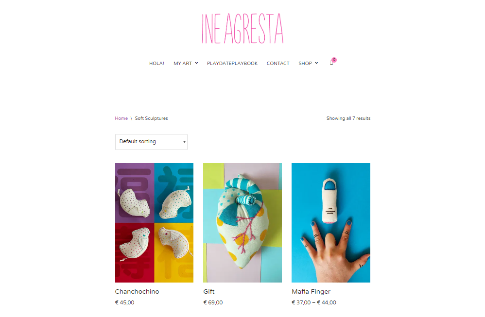 P&aacute;gina principal de Ine Agresta