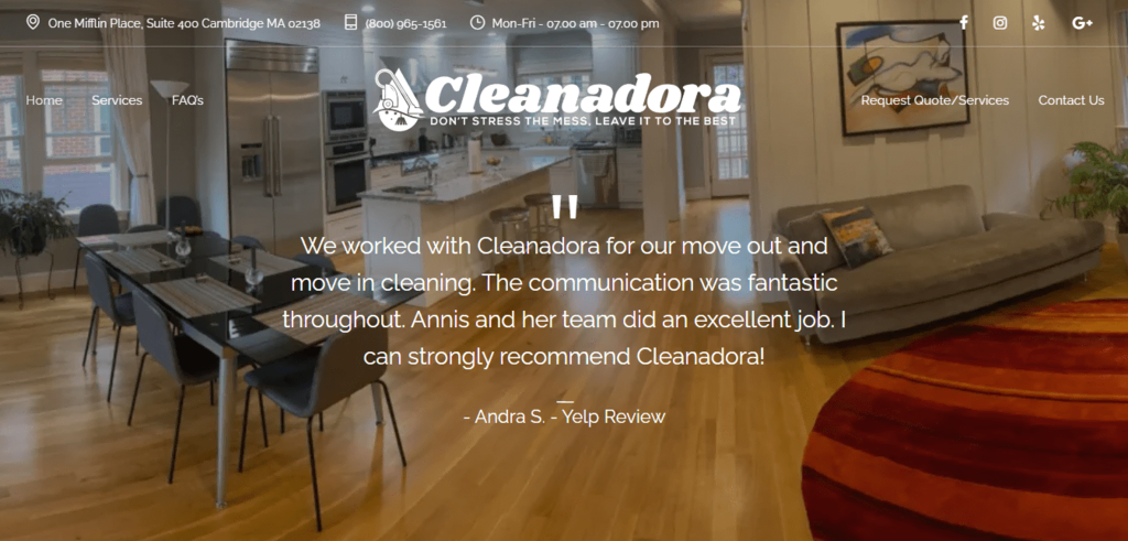 P&aacute;gina principal de Cleanadora