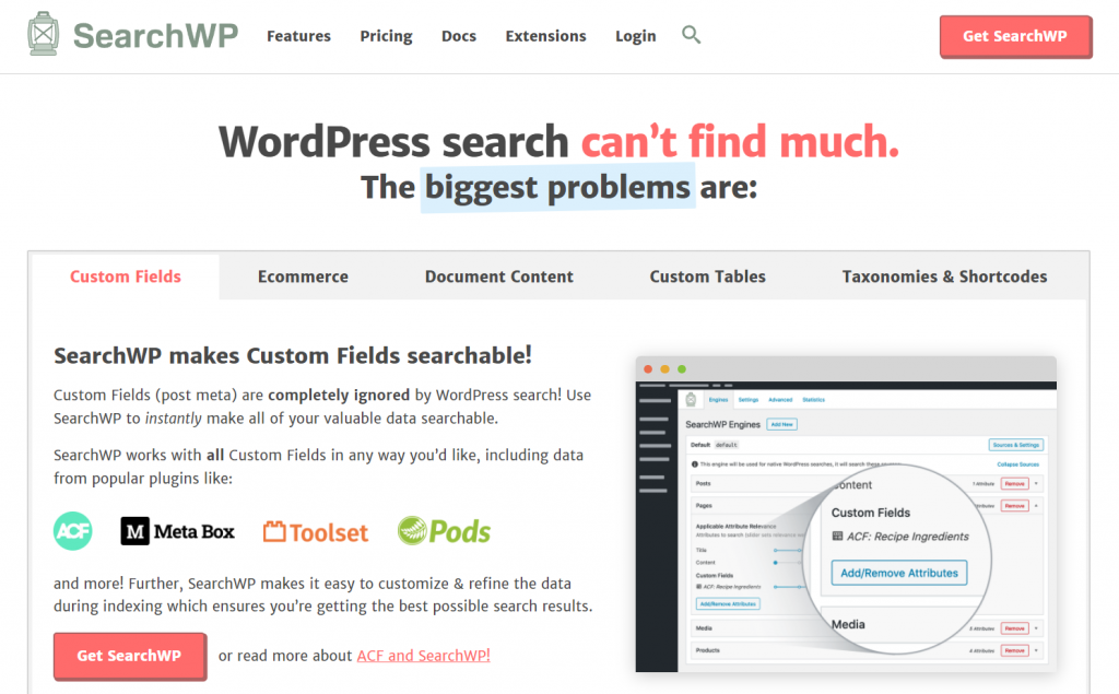 Plugin SearchWP de WooCommerce