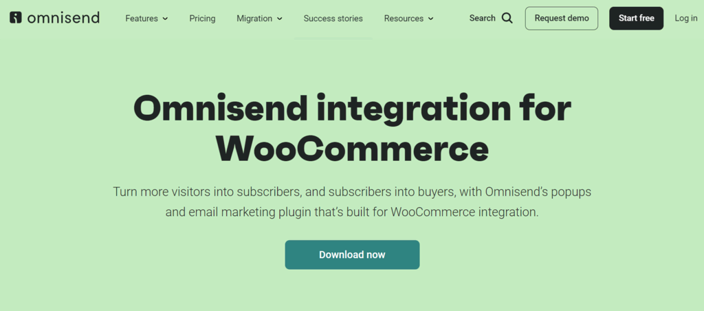 Sitio web de Omnisend