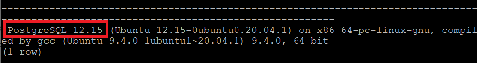 Ejemplo de línea de comandos sobre como instalar postgresql en Ubuntu