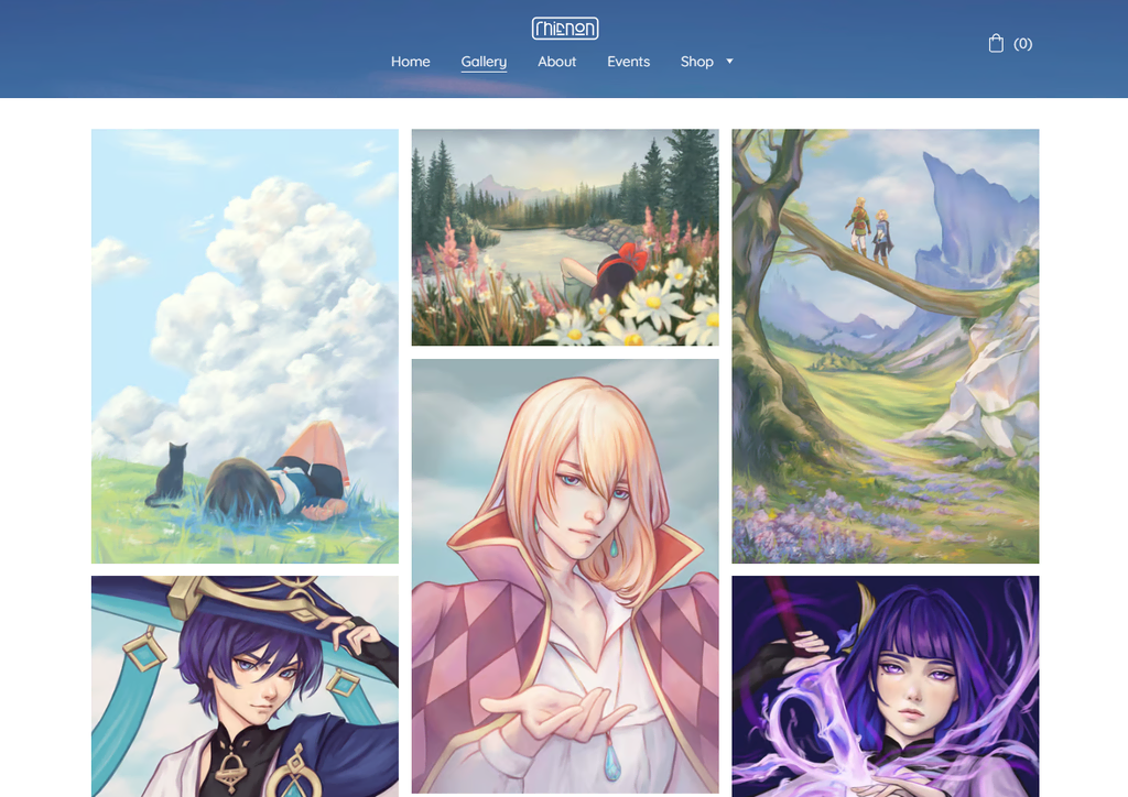 Galer&iacute;a del sitio web de Rhienon